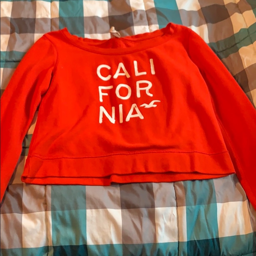 Cropped crew neck